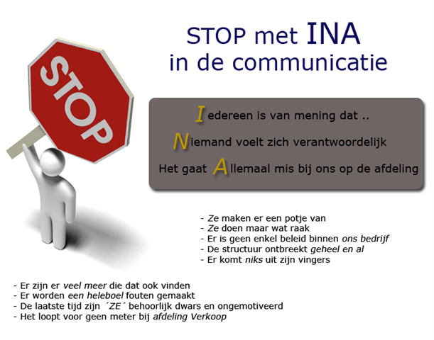 Stop met INA